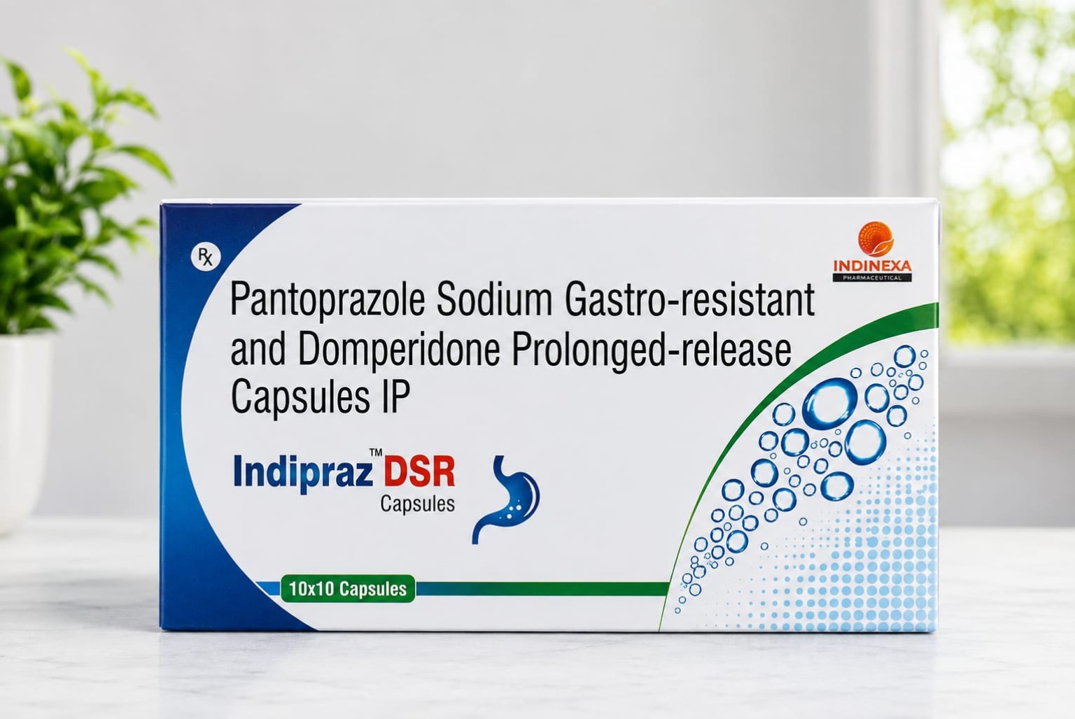 Indipraz DSR — Indipraz DSR Capsules packaging by Indinexa Pharmaceutical