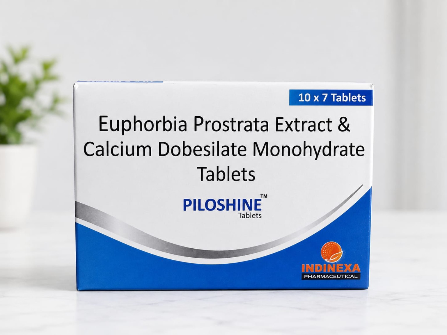 Piloshine — Piloshine packaging by Indinexa Pharmaceutical